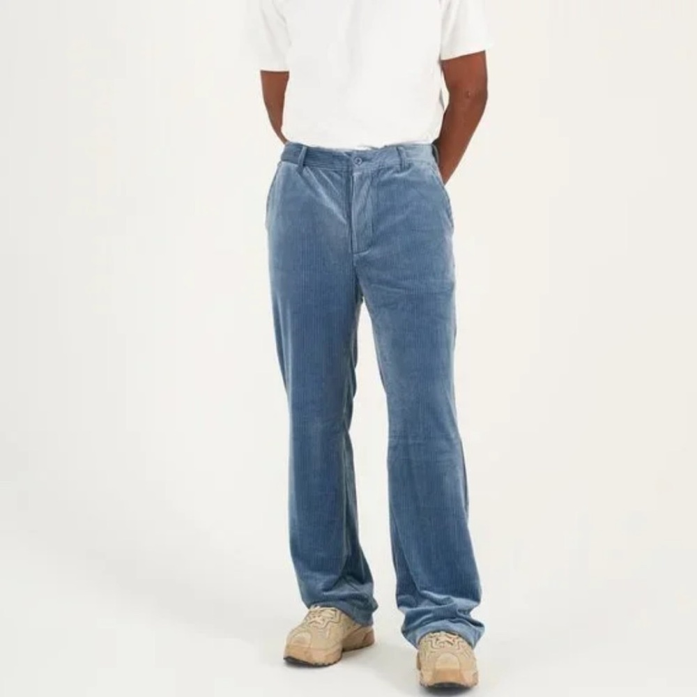 Men's Blue Corduroy Pants